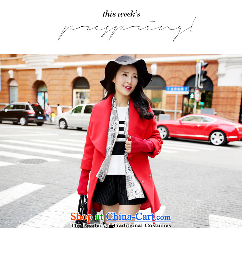 Park woke up to 2015 winter clothing new Korean fashion temperament lapel of 