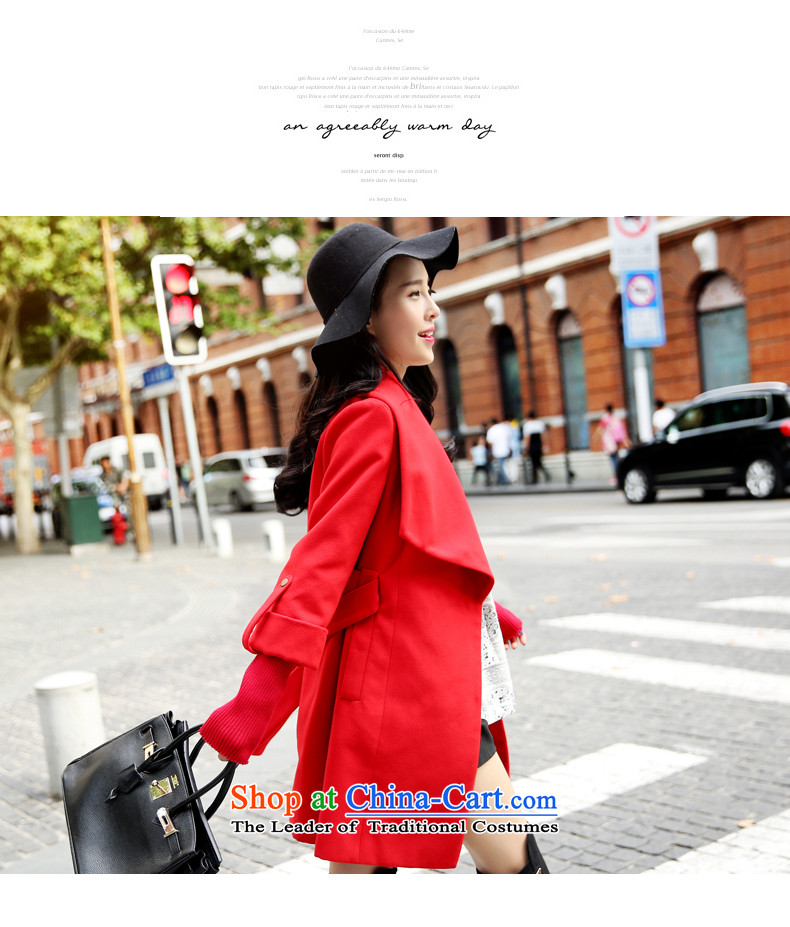 Park woke up to 2015 winter clothing new Korean fashion temperament lapel of 