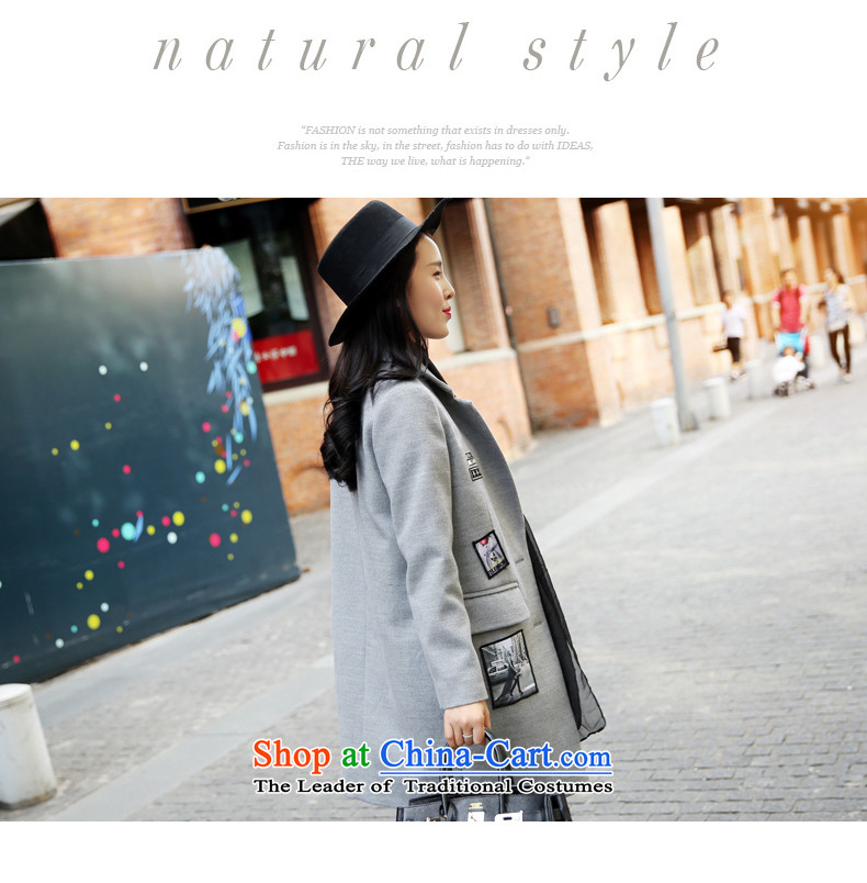 Park woke up to 2015 winter clothing new Korean style and simplicity in Sau San long autumn and winter coats female gray hair? M picture, prices, brand platters! The elections are supplied in the national character of distribution, so action, buy now enjoy more preferential! As soon as possible.
