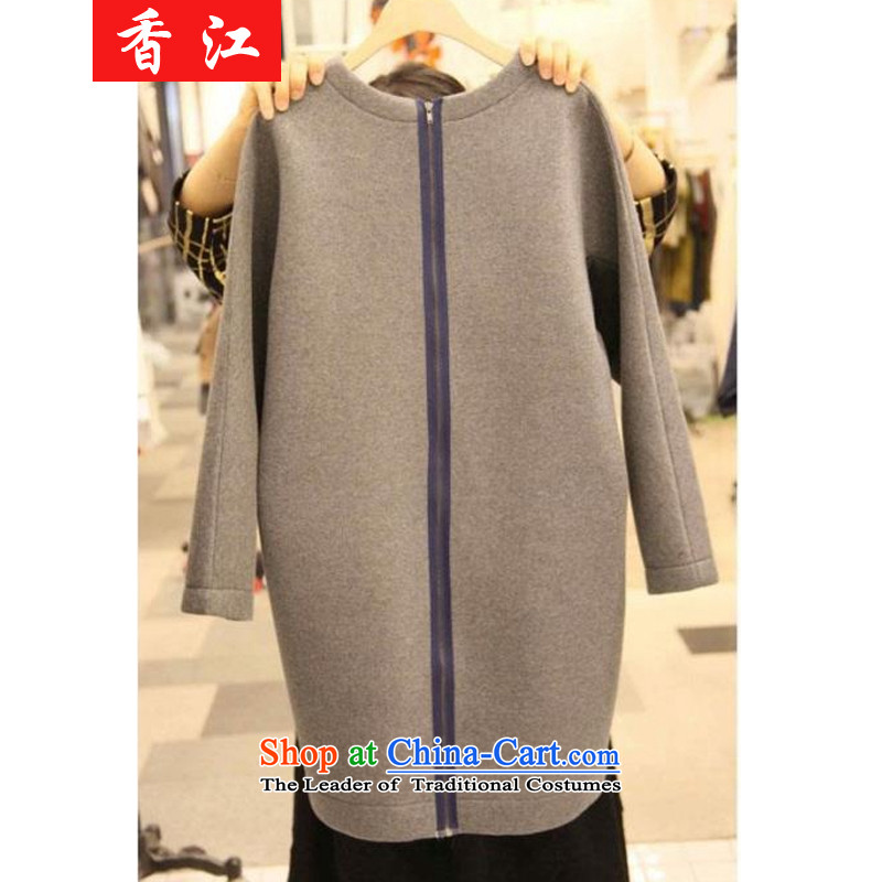 Xiang Jiang thick mm 2015 Fall/Winter Collections new xl thick girls' Graphics thin, dresses thick cotton forming the burden of sister 200 T-shirt 5776 Light Gray large 3XL, Xiangjiang , , , shopping on the Internet