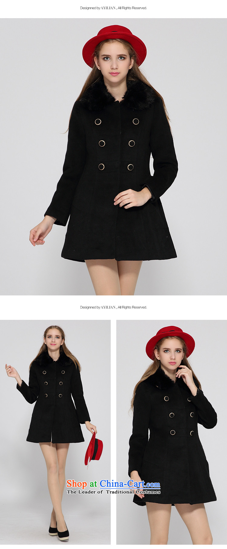 Aida 2015 Winter New Lin sweet elegant removable gross for double-Ma Caron wool coat jacket CA44197214? Black XL Photo, prices, brand platters! The elections are supplied in the national character of distribution, so action, buy now enjoy more preferential! As soon as possible.