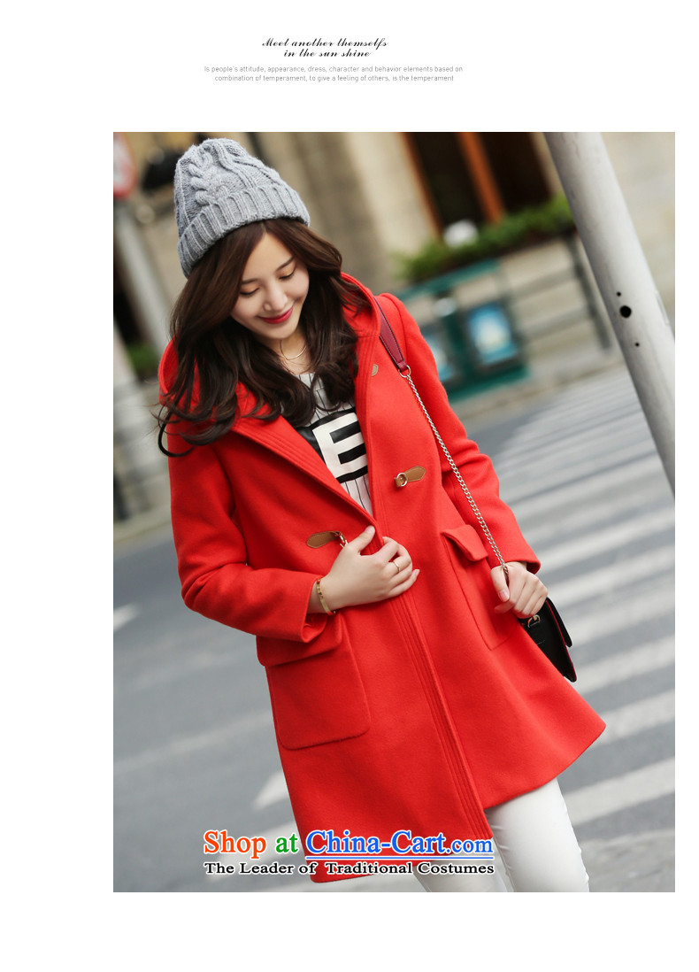 Park woke up to 2015 winter clothing new Korean Sau San Chic simplicity with cap in long coats)? female orange S picture, prices, brand platters! The elections are supplied in the national character of distribution, so action, buy now enjoy more preferential! As soon as possible.