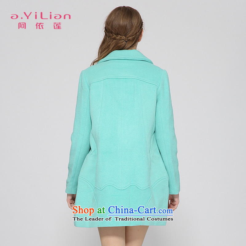 A yi wu 2015 autumn and winter new pure color wild Sweet child for video-based thin coat jacket women wool? CA44197423 mint green Aida S, Lin (A.YILIAN) , , , shopping on the Internet