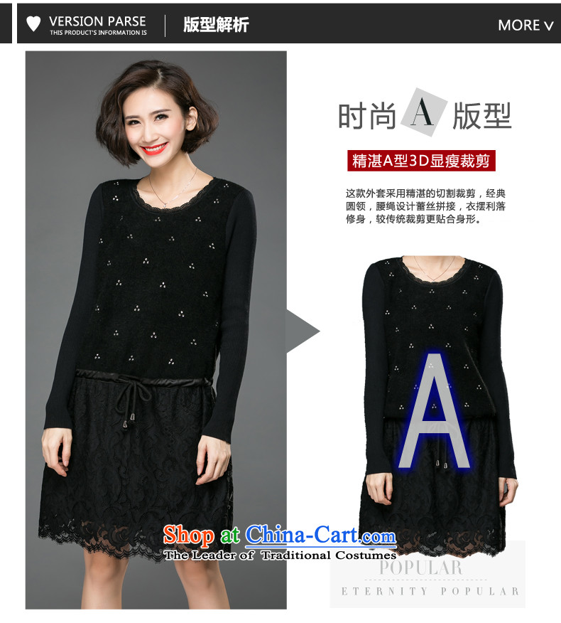 The Eternal Sau 2015 winter new products for larger long-sleeved new 200 catties thick mm to intensify blouses black 3XL picture, prices, brand platters! The elections are supplied in the national character of distribution, so action, buy now enjoy more preferential! As soon as possible.