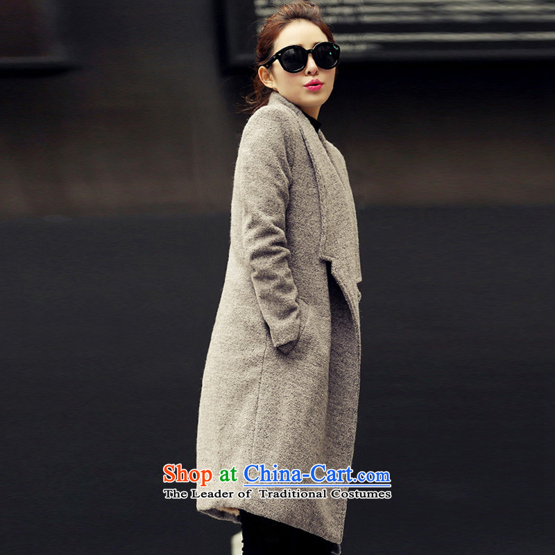 Wool coat women XZOO? a jacket in long winter 2015 new gray (plus) m,xzoo,,, lint-free online shopping