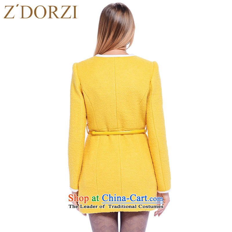 Colorful small Cheuk ZDORZI Heung-bow tie coats that long hairs?    ? female 928292 light yellow jacket , L, colorful (Z'DORZI Cheuk-yan) , , , shopping on the Internet