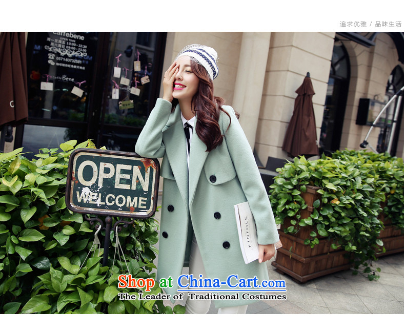 The paradise for winter 2015 new product version won gross? coats of Sau San Stylish coat jacket? gross light green L picture, prices, brand platters! The elections are supplied in the national character of distribution, so action, buy now enjoy more preferential! As soon as possible.