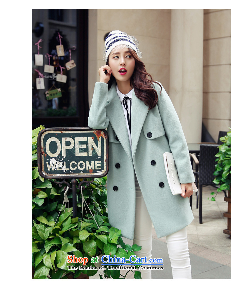 The paradise for winter 2015 new product version won gross? coats of Sau San Stylish coat jacket? gross light green L picture, prices, brand platters! The elections are supplied in the national character of distribution, so action, buy now enjoy more preferential! As soon as possible.