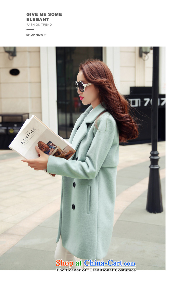 The paradise for winter 2015 new product version won gross? coats of Sau San Stylish coat jacket? gross light green L picture, prices, brand platters! The elections are supplied in the national character of distribution, so action, buy now enjoy more preferential! As soon as possible.