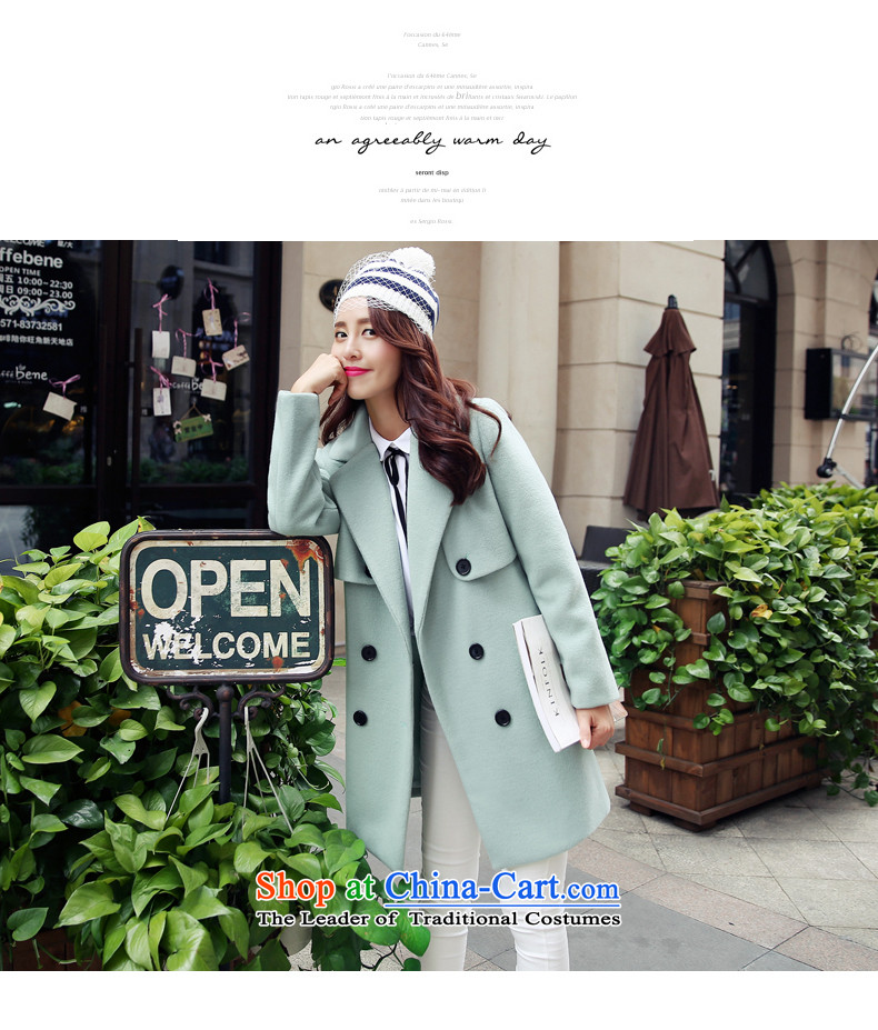The paradise for winter 2015 new product version won gross? coats of Sau San Stylish coat jacket? gross light green L picture, prices, brand platters! The elections are supplied in the national character of distribution, so action, buy now enjoy more preferential! As soon as possible.