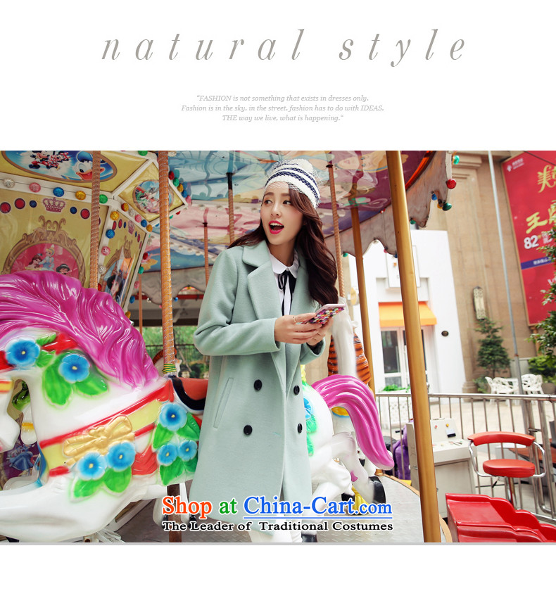 The paradise for winter 2015 new product version won gross? coats of Sau San Stylish coat jacket? gross light green L picture, prices, brand platters! The elections are supplied in the national character of distribution, so action, buy now enjoy more preferential! As soon as possible.
