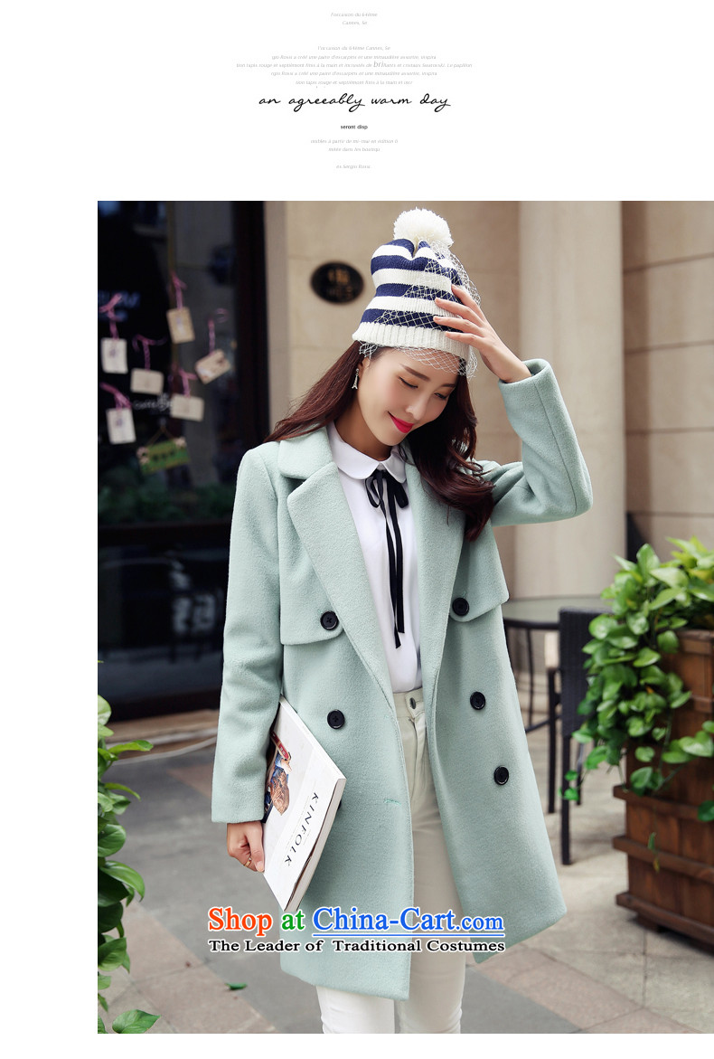 The paradise for winter 2015 new product version won gross? coats of Sau San Stylish coat jacket? gross light green L picture, prices, brand platters! The elections are supplied in the national character of distribution, so action, buy now enjoy more preferential! As soon as possible.