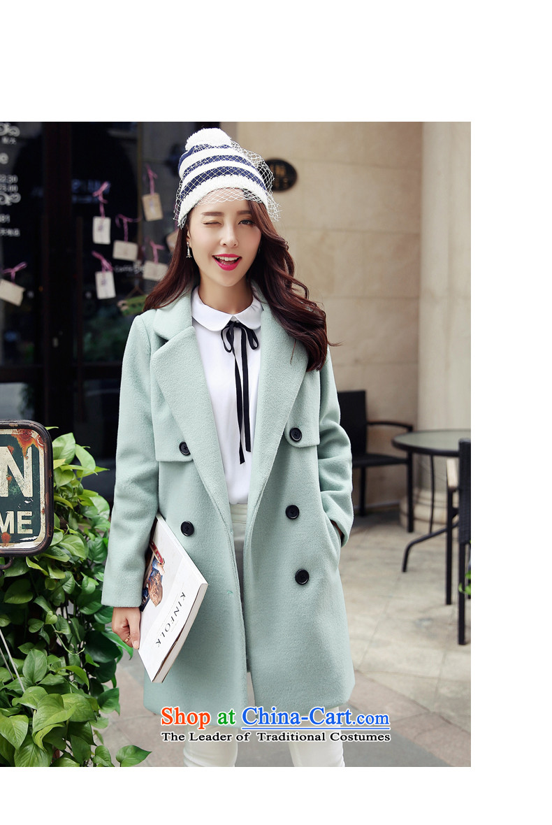 The paradise for winter 2015 new product version won gross? coats of Sau San Stylish coat jacket? gross light green L picture, prices, brand platters! The elections are supplied in the national character of distribution, so action, buy now enjoy more preferential! As soon as possible.