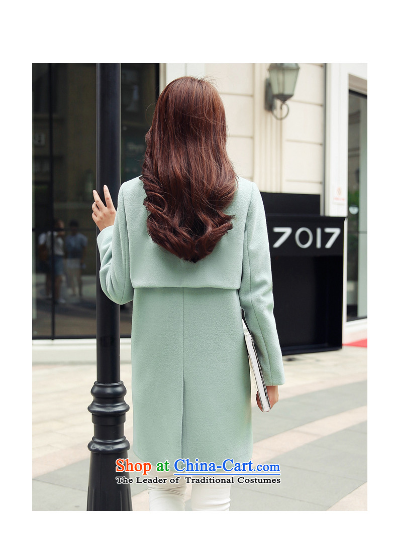 The paradise for winter 2015 new product version won gross? coats of Sau San Stylish coat jacket? gross light green L picture, prices, brand platters! The elections are supplied in the national character of distribution, so action, buy now enjoy more preferential! As soon as possible.