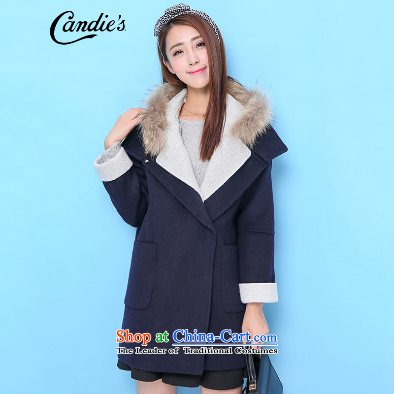 La Chapelle candies2015 winter New Marker-color plane are in long spell of coats navy S?
