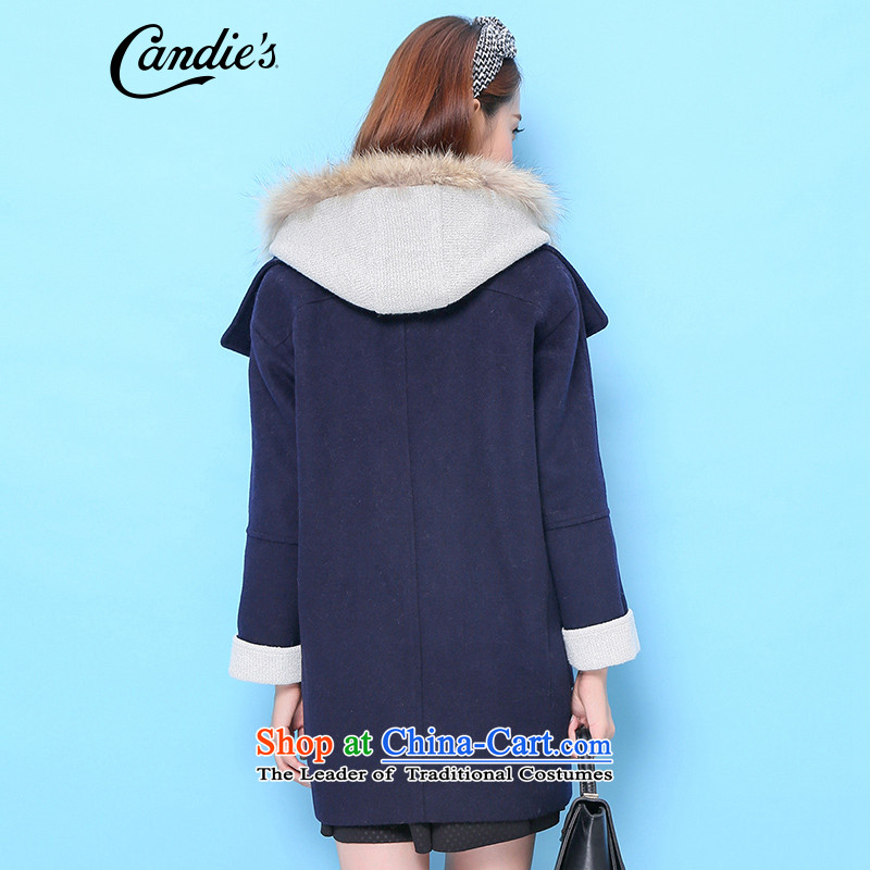 La Chapelle candies2015 winter New Marker-color plane are in long spell of coats navy S,la? chapelle,,, shopping on the Internet