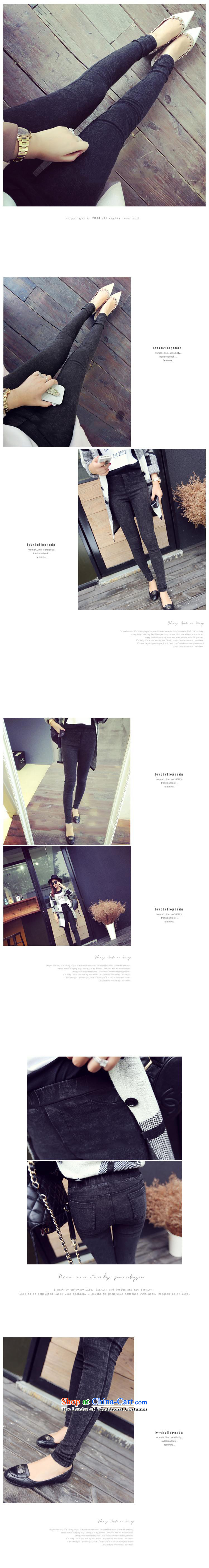 Extra-thick mm spring and autumn ladies pants with Korean version, forming the thin trousers thick sister 200 catties jeans pants black large code castor XXXXXL. picture, prices, brand platters! The elections are supplied in the national character of distribution, so action, buy now enjoy more preferential! As soon as possible.
