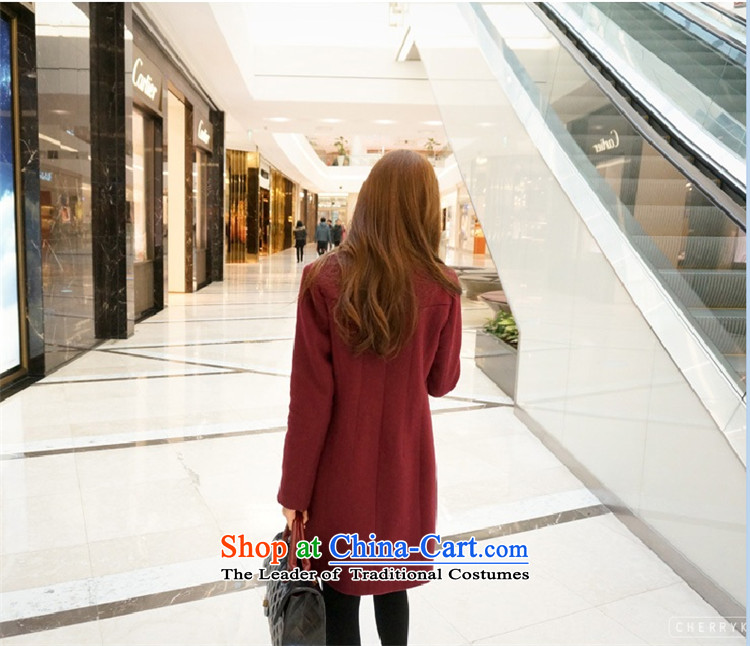 Xl a wool coat thick mm autumn 2015 new blouses thick sister in women's long hair? jacket female wine red XXXXL. large pictures, prices, brand platters! The elections are supplied in the national character of distribution, so action, buy now enjoy more preferential! As soon as possible.