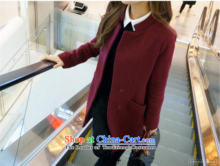 Xl a wool coat thick mm autumn 2015 new blouses thick sister in women's long hair? jacket female wine red XXXXL. large pictures, prices, brand platters! The elections are supplied in the national character of distribution, so action, buy now enjoy more preferential! As soon as possible.