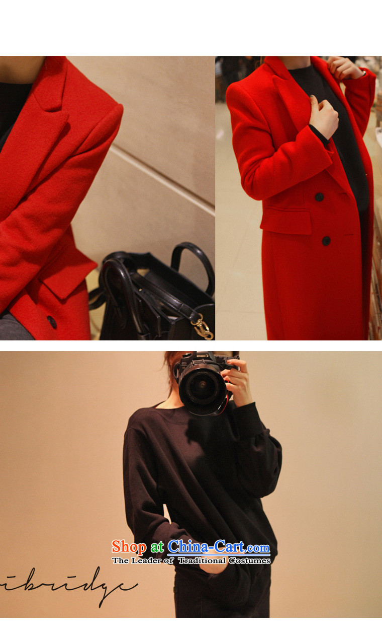 Connie Deer 2015 Addis Ababa autumn and winter load new ultra long a wool coat temperament was too long, thick Sau San Mao jacket? female Laptop red S picture, prices, brand platters! The elections are supplied in the national character of distribution, so action, buy now enjoy more preferential! As soon as possible.