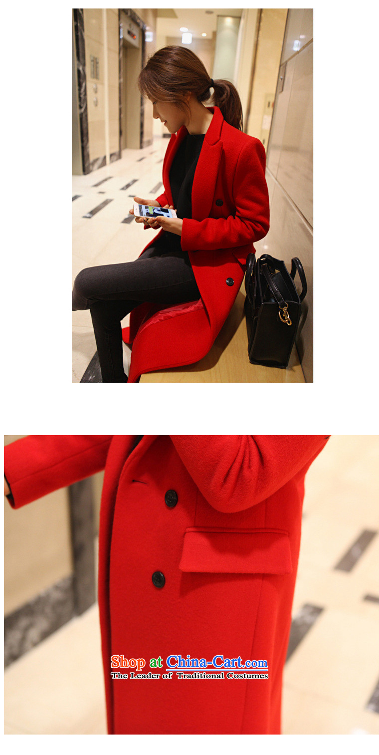 Connie Deer 2015 Addis Ababa autumn and winter load new ultra long a wool coat temperament was too long, thick Sau San Mao jacket? female Laptop red S picture, prices, brand platters! The elections are supplied in the national character of distribution, so action, buy now enjoy more preferential! As soon as possible.