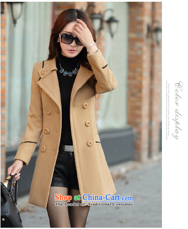 Xuan of sin in autumn and winter long coats Korean gross? graphics thin hair so Sau San Coat 5896 female wine red XXXL picture, prices, brand platters! The elections are supplied in the national character of distribution, so action, buy now enjoy more preferential! As soon as possible.