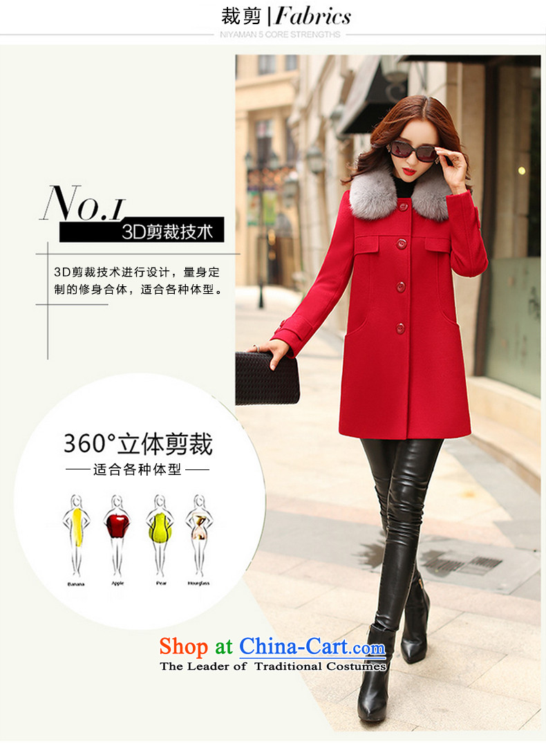 Alfa Romeo Lei 2015 winter new cap can be shirked for Korean Gross Gross? jacket single row detained for long jacket, Sau San a wool coat 609 pink S picture, prices, brand platters! The elections are supplied in the national character of distribution, so action, buy now enjoy more preferential! As soon as possible.