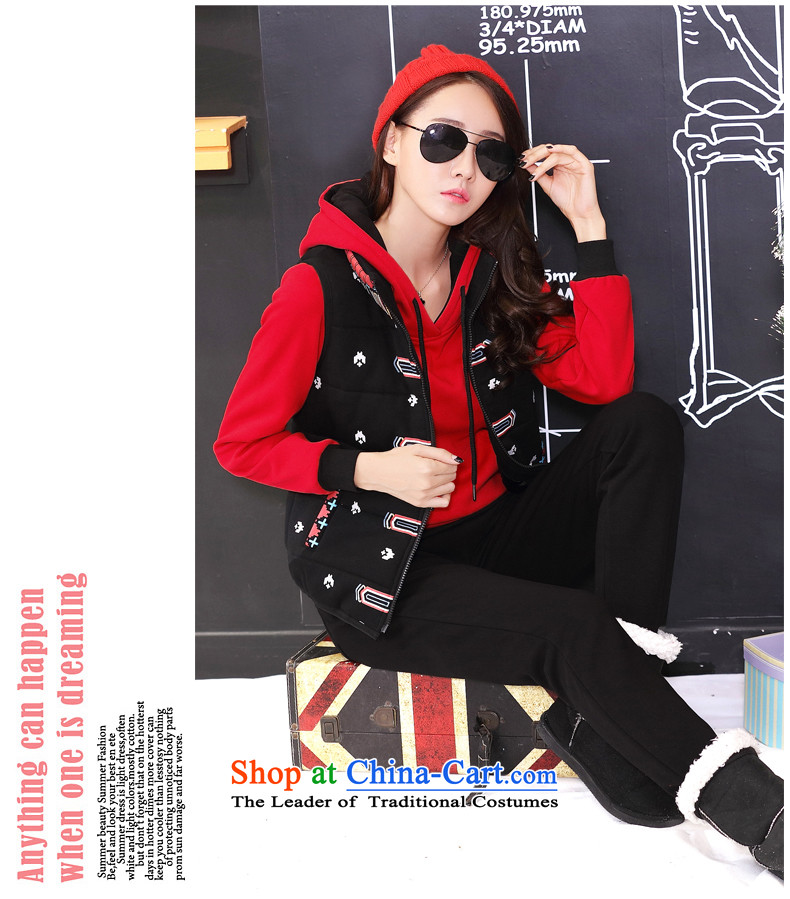 1503#2015 autumn and winter new products female hedging loose sweater kits leisure sports suits large red L picture, prices, brand platters! The elections are supplied in the national character of distribution, so action, buy now enjoy more preferential! As soon as possible.