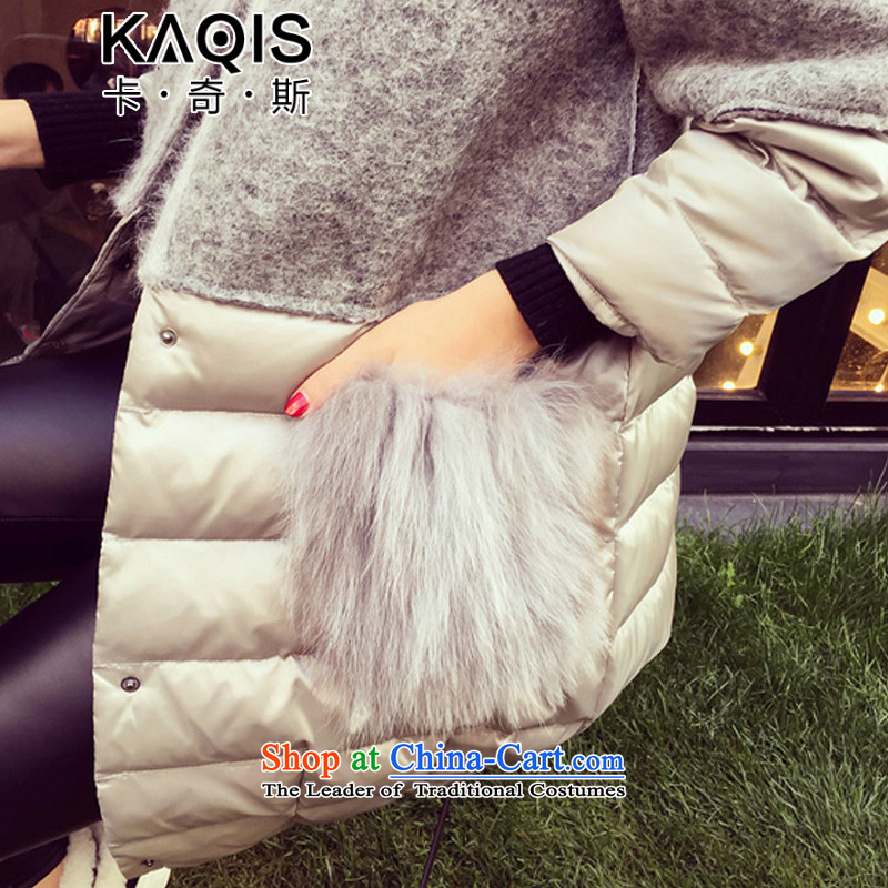 Card, 2015 autumn and winter new Korean version of the long hair? Very casual coats gross? jacket female 6,236 houses at the picture color. M. Card, (kaqisi) , , , shopping on the Internet
