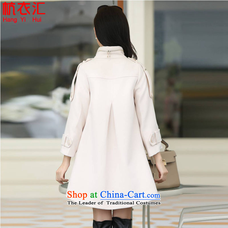 Alejandro Toledo yi hui 2015 autumn and winter coats gross new? Korean video in thin long Sau San, a female 3472nd m white jacket Chao Yi removals by sinks, L, , , , shopping on the Internet