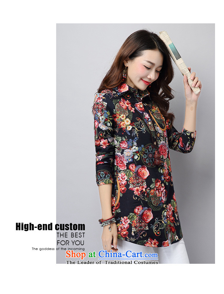 2015 Autumn and Winter Korea MEISUDI version of large numbers of ladies thick warm retro suit in reverse collar long loose video thin long-sleeved sweater shirt suit XXL picture, prices, brand platters! The elections are supplied in the national character of distribution, so action, buy now enjoy more preferential! As soon as possible.