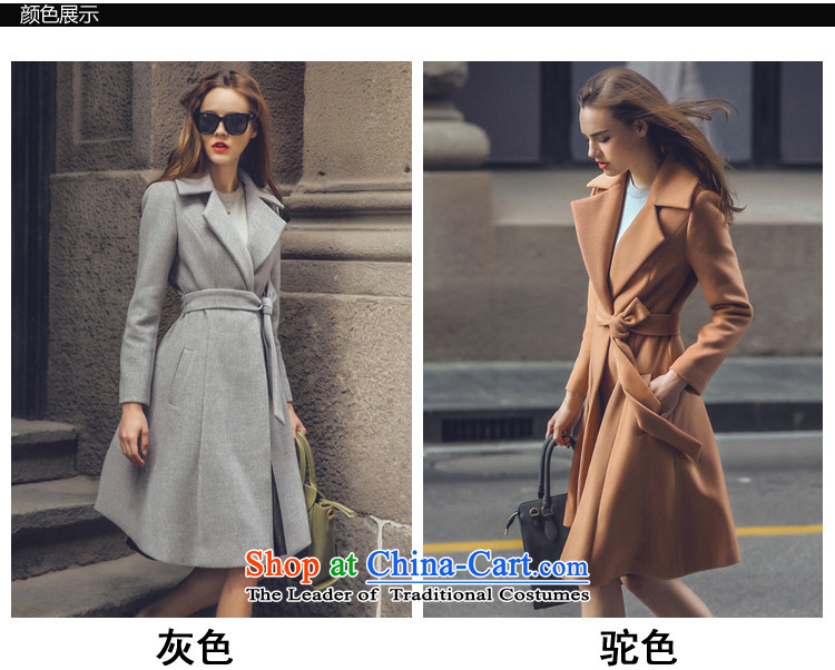 Also known for autumn and winter 2015 Western double-side wool coat with a 