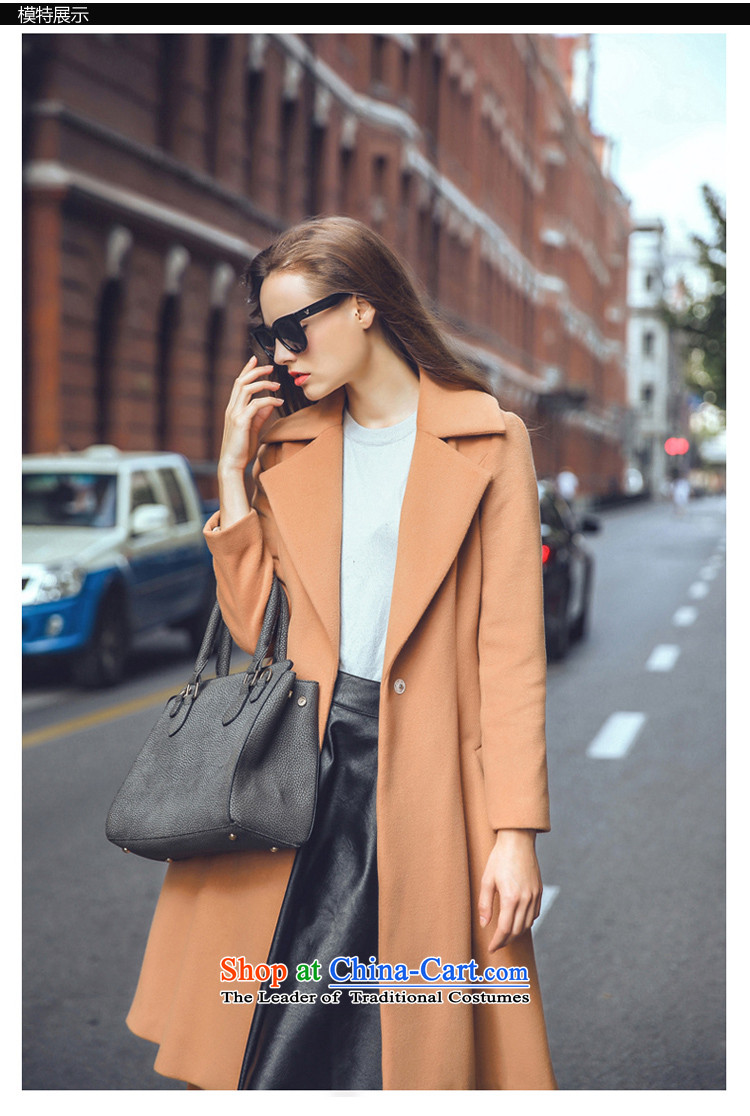 Also known for autumn and winter 2015 Western double-side wool coat with a 
