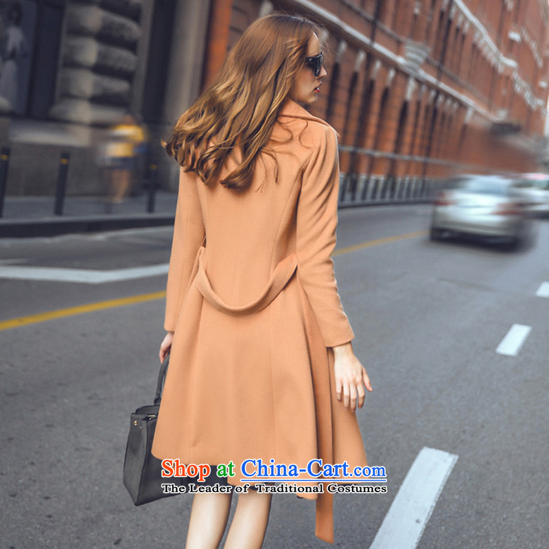 Also known for autumn and winter 2015 Western double-side wool coat with a    ?? In coats temperament Long Hoodie T857 sub-ni and Color M, known repute color (color) , , , shopping on the Internet