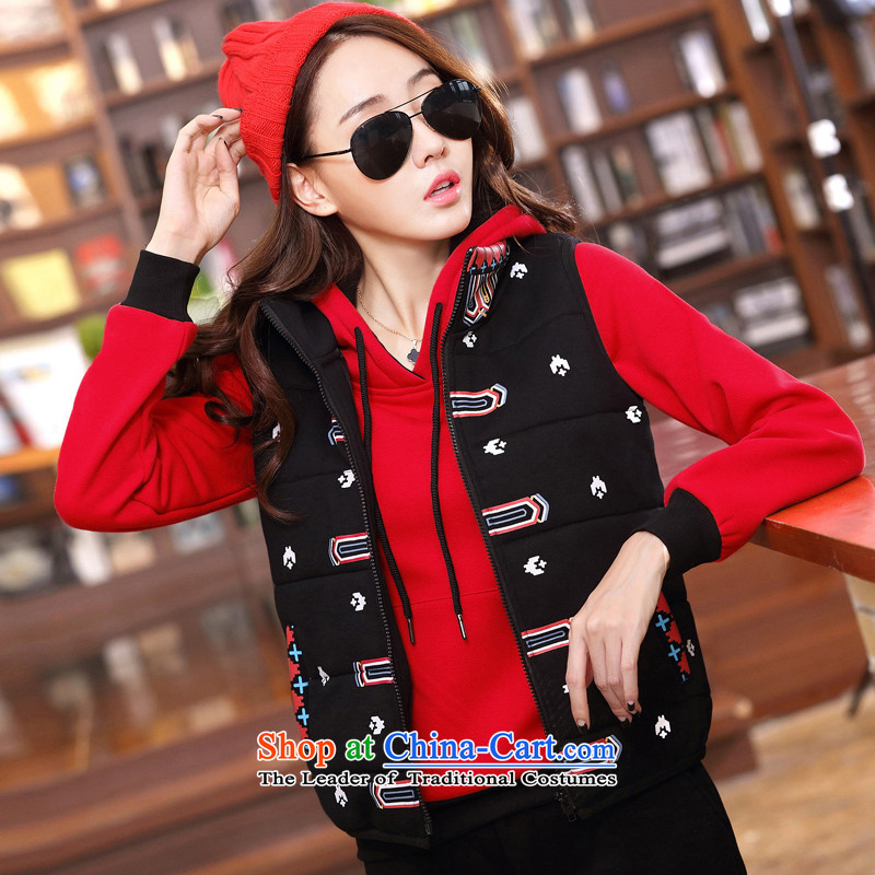 1503#2015 autumn and winter new products in women's long-sleeve sweater three piece of the sportswear large red M Cheuk-yan Yi Yan Shopping on the Internet has been pressed.