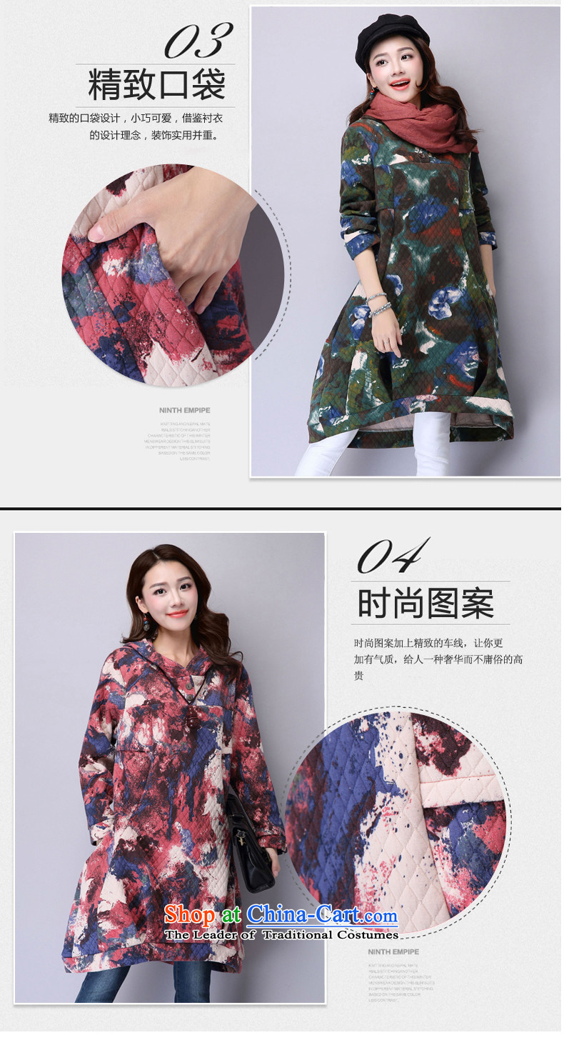 2015 Autumn and Winter Korea MEISUDI version of large numbers of ladies thick warm in long cap sweater loose video arts temperament thin suit dresses green XXL picture, prices, brand platters! The elections are supplied in the national character of distribution, so action, buy now enjoy more preferential! As soon as possible.
