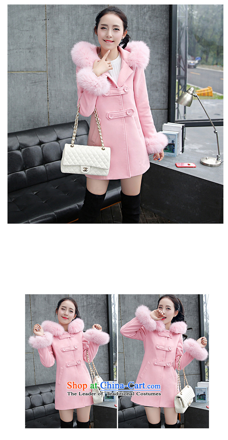 Elisabeth Jula 2015 Fall/Winter Collections new Korean girl in gross? jacket long thick video thin so Sau San sub-coats pink L to gross for pictures, prices, brand platters! The elections are supplied in the national character of distribution, so action, buy now enjoy more preferential! As soon as possible.