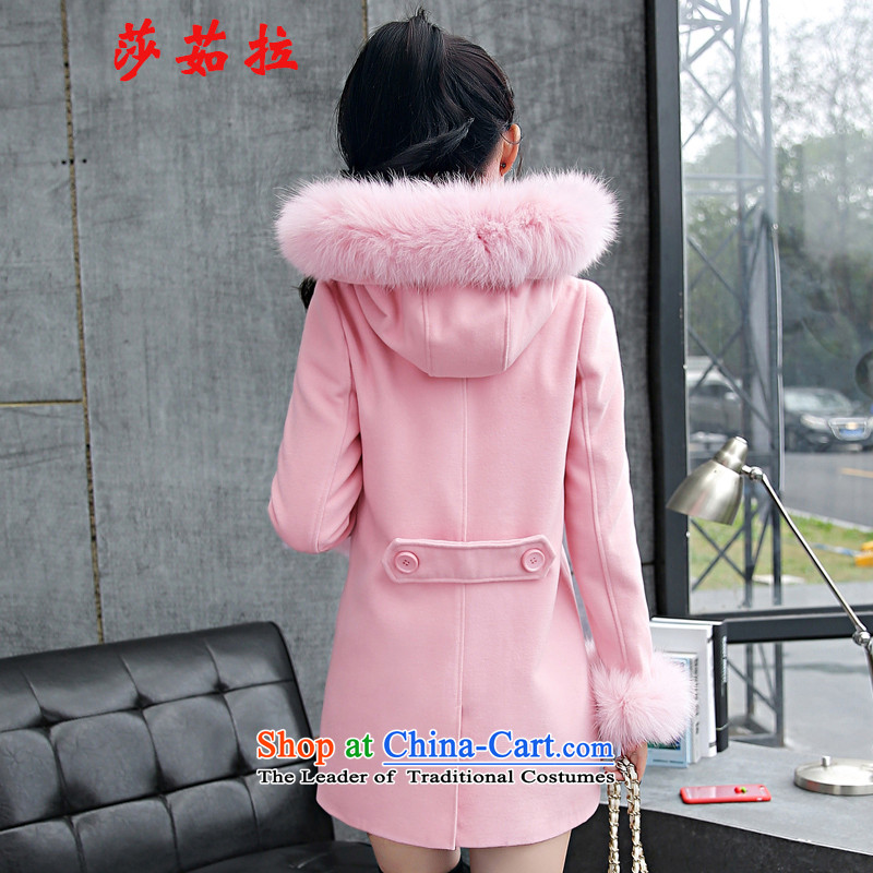 Elisabeth Jula 2015 Fall/Winter Collections new Korean girl in gross? jacket long thick video thin so Sau San sub-coats pink L to gross in Windsor Jula , , , shopping on the Internet
