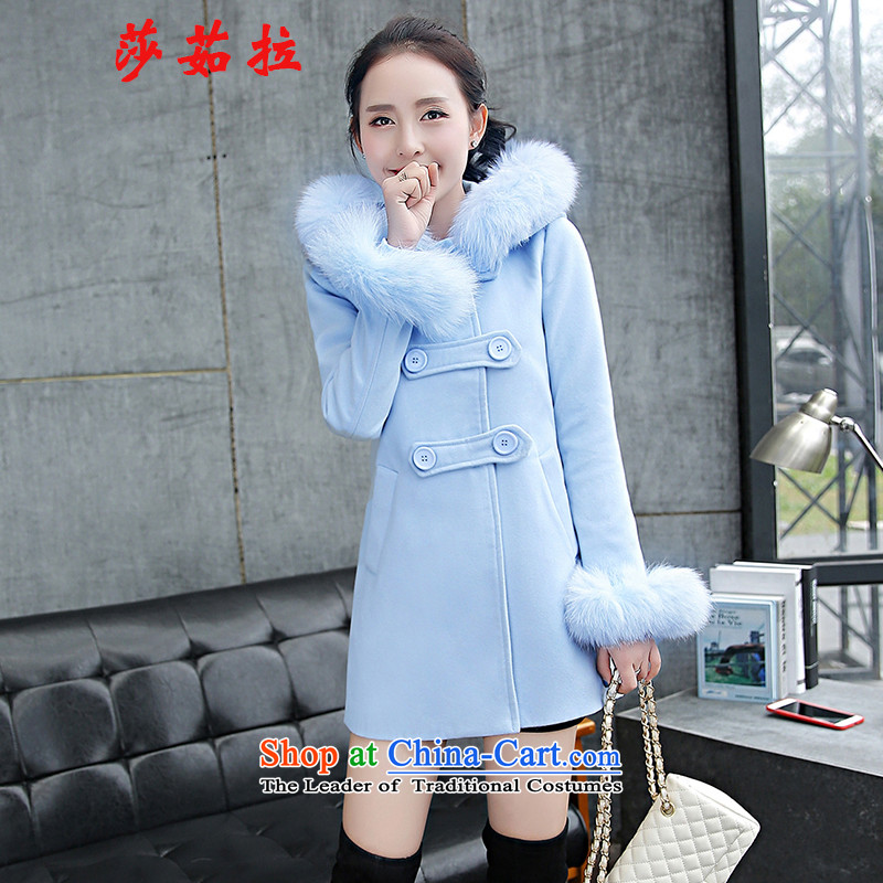 Elisabeth Jula 2015 Fall/Winter Collections new Korean girl in gross? jacket long thick video thin so Sau San sub-coats pink L to gross in Windsor Jula , , , shopping on the Internet
