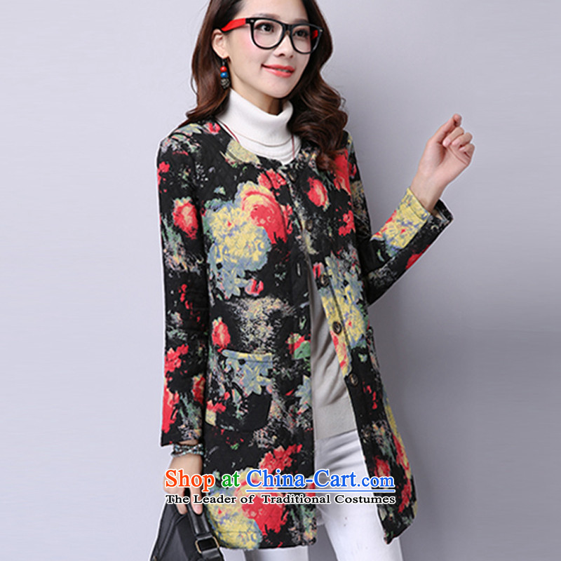 2015 Autumn and Winter Korea MEISUDI version of large numbers of female add warm art waffle-bum suit in long pocket video thin cardigan jacket green M MISO (MEISUDI) , , , shopping on the Internet