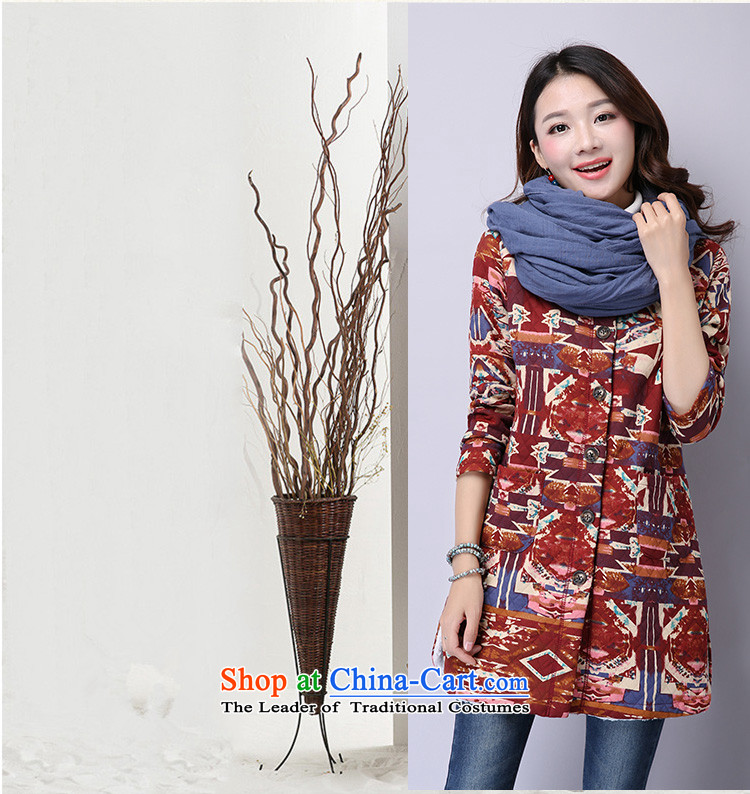 2015 Autumn and Winter Korea MEISUDI version of large numbers of female add warm art thick wool suit loose video thin temperament wild in the long red jacket, XXL picture, prices, brand platters! The elections are supplied in the national character of distribution, so action, buy now enjoy more preferential! As soon as possible.