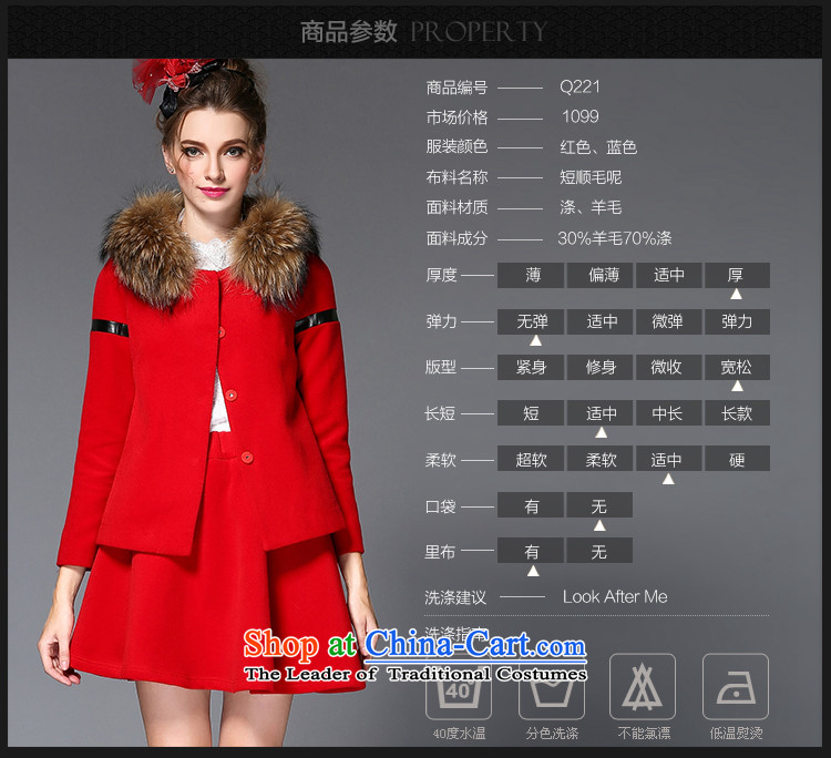 Elizabeth discipline autumn and winter 2015 mm thick with Europe and the high end of the larger women's gross stitching leather jacket? can be removed from the gross for a swing temperament gross skirt Kit? Q221- red 3XL new picture, prices, brand platters! The elections are supplied in the national character of distribution, so action, buy now enjoy more preferential! As soon as possible.