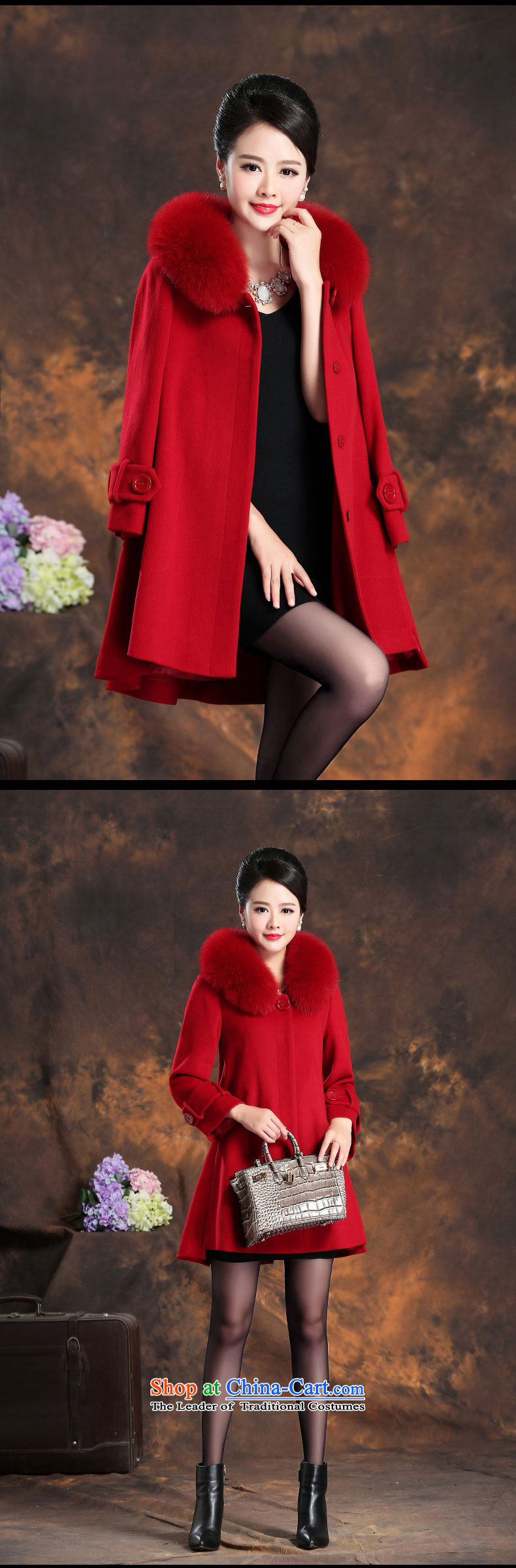 High-end of the population of a true leader cashmere overcoat fox gross girl for winter 2015 New 9 cuff, long hair, Sau San? jacket female red woolen coat L picture, prices, brand platters! The elections are supplied in the national character of distribution, so action, buy now enjoy more preferential! As soon as possible.