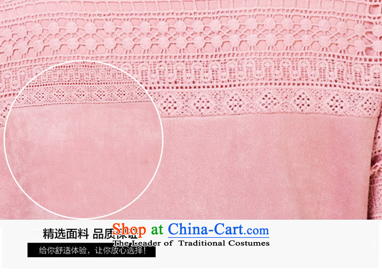 Mr ring bites 2015 autumn and winter new Korean large long-sleeved T-shirt, long lace forming the Women 1272 pink shirt XL Photo, prices, brand platters! The elections are supplied in the national character of distribution, so action, buy now enjoy more preferential! As soon as possible.