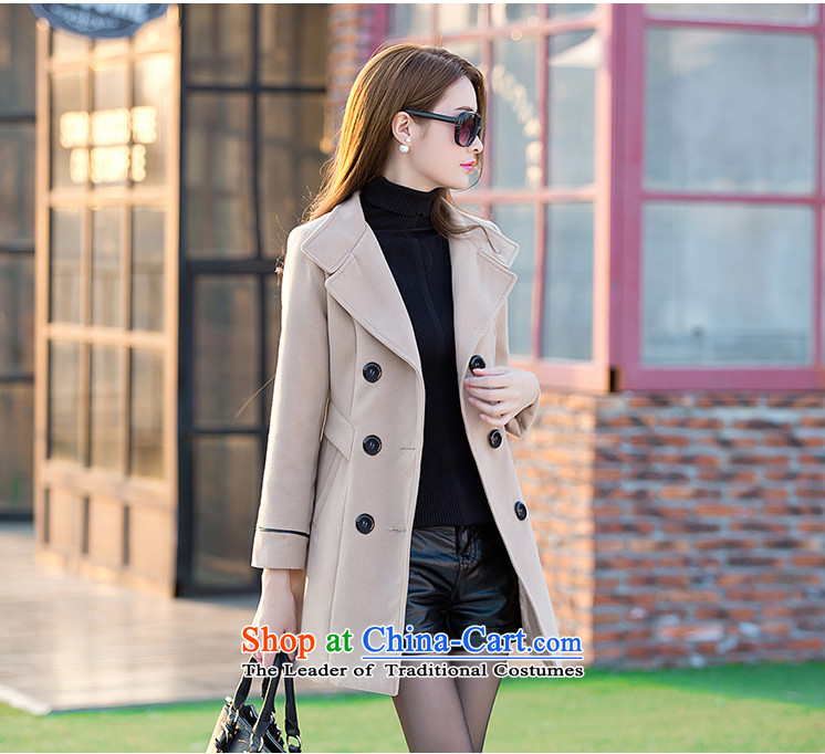 Dragon Land 2015 autumn and winter Gigi Lai new Korean girl in long hair? female suits for jacket for larger a wool coat 9168 female yellow L picture, prices, brand platters! The elections are supplied in the national character of distribution, so action, buy now enjoy more preferential! As soon as possible.