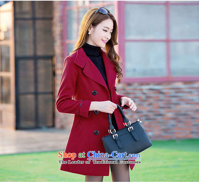 Dragon Land 2015 autumn and winter Gigi Lai new Korean girl in long hair? female suits for jacket for larger a wool coat 9168 female yellow L picture, prices, brand platters! The elections are supplied in the national character of distribution, so action, buy now enjoy more preferential! As soon as possible.