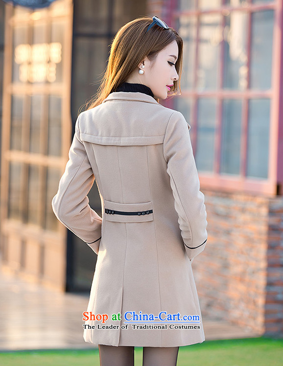 Dragon Land 2015 autumn and winter Gigi Lai new Korean girl in long hair? female suits for jacket for larger a wool coat 9168 female yellow L picture, prices, brand platters! The elections are supplied in the national character of distribution, so action, buy now enjoy more preferential! As soon as possible.