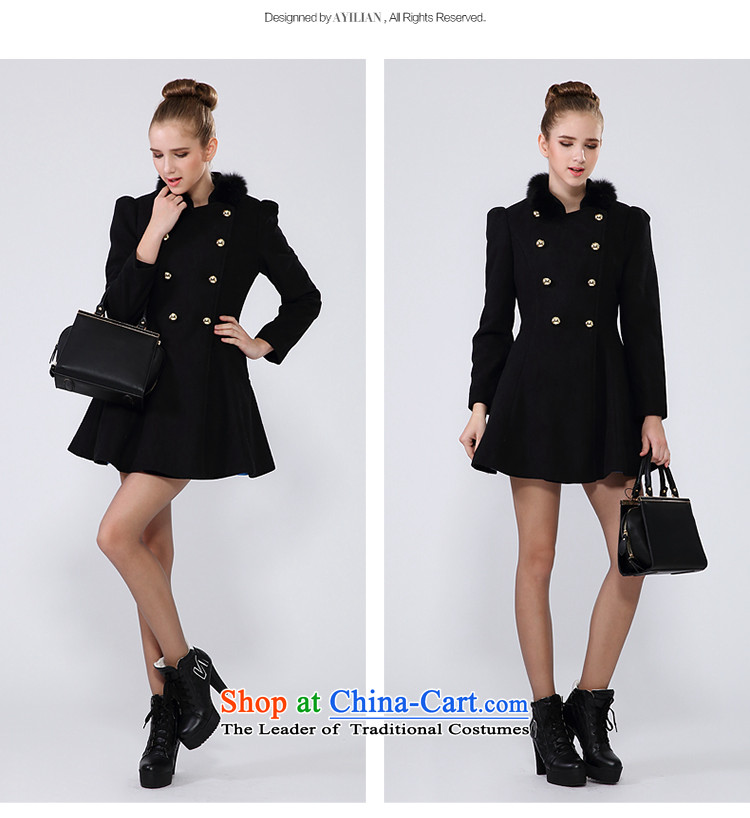 Aida 2015 Winter New Lin elegant fox gross receipts waist hourglass-shaped umbrellas with wool coat jacket female CA34297597? black L picture, prices, brand platters! The elections are supplied in the national character of distribution, so action, buy now enjoy more preferential! As soon as possible.
