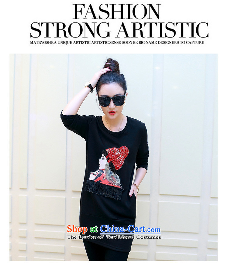 In accordance with the intention to include yi 2015 autumn and winter new larger women in long TEE female plus forming the Netherlands Y375 lint-free thick black XXXL picture, prices, brand platters! The elections are supplied in the national character of distribution, so action, buy now enjoy more preferential! As soon as possible.