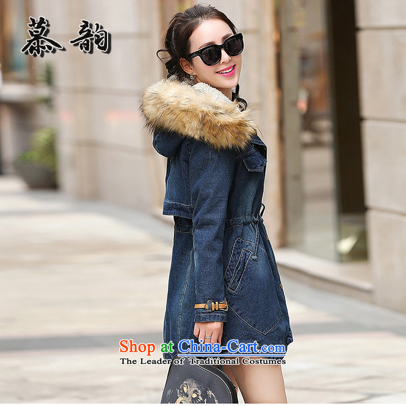 The following procedure has a female 2015 cowboy winter clothing Korean large thick hair for cotton coat, wind jacket figure the following.... XXL, shopping on the Internet